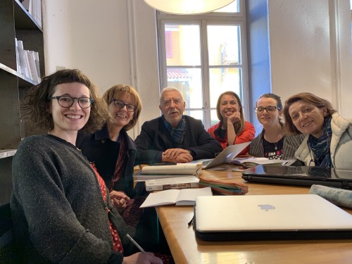 Da sinistra: Agnese Baini, Kerry Morrison, Peppe Dell’Acqua, Aurora Fantin, Allegra Carboni, Michela Rondi / Trieste, 8 marzo 2019