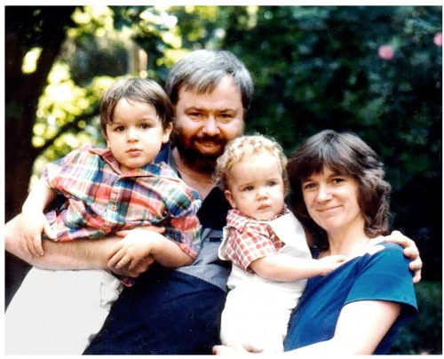 La famiglia Powers nel 1985